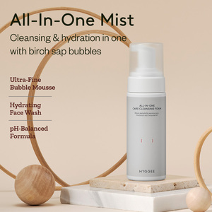 HYGGEE Mousse Nettoyante Tout-en-Un 150ml |   Nettoyant visage hydratant doux à faible pH pour le nettoyage des pores, réparation de la barrière cutanée, K-Beauty - Product Image 2