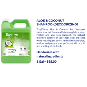 Champú y Acondicionador 2 en 1 TropiClean de Papaya y Coco para Mascotas, Papaya, 1 Galón - Product Image 2