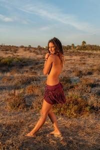 Mini-jupe Bohème pour Femme en Coton Clouté pour Festival, Soirée Dansante Estivale – Prix de Gros - Product Image 2