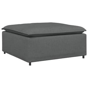 Canapé modulaire en tissu gris foncé 100% polyester 39,4x39,4x18,9 po, produit de la catégorie Tabourets et poufs - Product Image 5