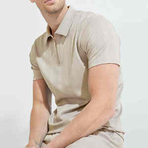 Ensemble de sport décontracté pour homme, t-shirt à manches courtes et short cargo, 2 pièces, coton tricoté respirant et à séchage rapide, nouvelle collection été - Product Image 4