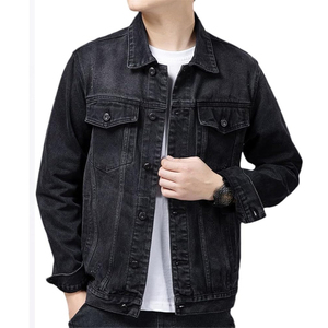Plain Dyed Men Denim Jacket Casual High Quality Export Grade Clothing Made In Pakistan - Product Image 3