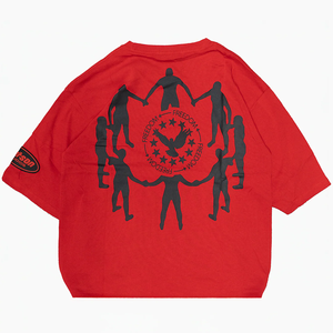 T-shirt d'été pour hommes en gros, style streetwear, en coton épais, délavé à l'acide, vintage, uni, coupe oversize, rétro, effet minéral - Product Image 5