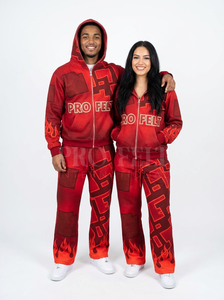 Vêtements d'hiver en gros, impression personnalisée, streetwear, sweat-shirt, pantalon de survêtement, tenue de sport décontractée et tendance, ensembles personnalisés 100% coton - Product Image 4