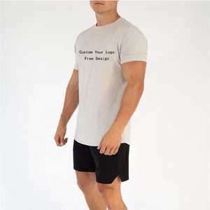 T-shirts pour hommes en coton de haute qualité, design ample, imprimé numérique noir, style streetwear, coton uni - Product Image 4