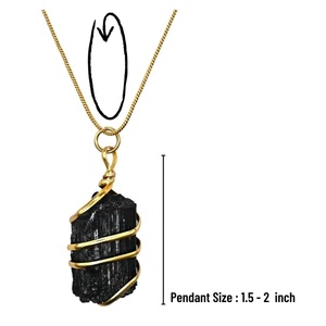 Colgante de Turmalina Negra Tallada a Mano - Joyería de Piedras Preciosas de Primera Calidad con Diseño de Mascota, Obra de Arte Única Coleccionable de la India - Product Image 2