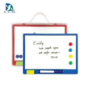 Pizarra de Borrado en Seco para Niños con Marco de Plástico Azul para Aprender y Dibujar - Product Image 1