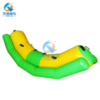 Tiaxun Bateau Gonflable Aquatique pour Enfants : Balançoire Aquatique, Bateau Banane, Dauphin Flottant pour Parc Aquatique