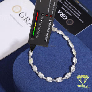Bracelet moderne style glacé avec maillons géométriques pour importateurs, distributeurs et bijouteries destiné aux acheteurs en gros - Product Image 2