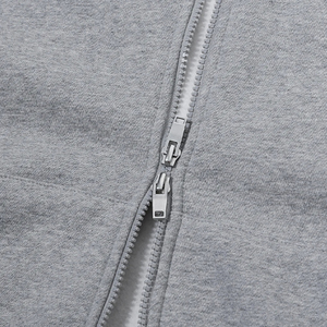 Sudadera con capucha unisex extragrande con cremallera, 100% algodón, forro grueso, estilo vintage, para invierno, streetwear, hombros caídos, efecto lavado, forro polar. - Product Image 4