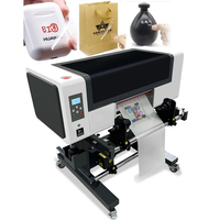 DOMSEM 30CM bricolage entreprise plastifieuse Machine d'impression tout en un Film UV rouleau à rouleau DTF transfert impression bouteille tasses autocollant