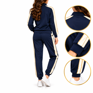 Conjunto Deportivo Transpirable 100% Algodón para Mujer con Sudadera Cómoda y Pantalones a Juego para Viajes Casuales al Aire Libre - Product Image 2