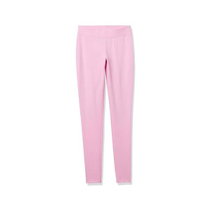 High Waist Solid Color Yoga <b>Leggings</b> Women Full Length Seamless Four-Way Stretch Elastic Waist Pants <b>Pink</b> - Product Image 4
