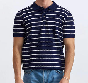 Camisetas Transpirables de Manga Corta para Hombre de Alta Calidad, Logotipo Personalizado Bordado, Patrón Sólido, Tela Jersey, Camiseta Polo Lisa - Product Image 3