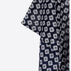 Vestido Kaftán Mini de Playa Bohemio Tejido de Algodón Estampado Ecológico con Cuello en V, Borlas y Diseño Asimétrico Transpirable - Fabricante - Product Image 4