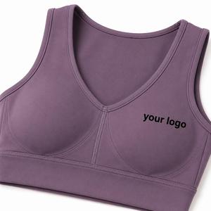 Women Plus Size Solid Purple Scoop Neck Racerback Sports Bra 2 Piece for Yoga Set Mid Waist Sleeveless Full Length Leggings - Product Image 5