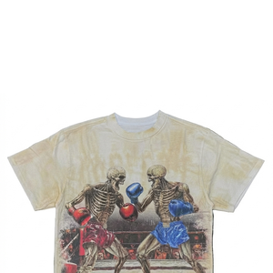 Camiseta Glory Custom Washed Oversized con estampado gráfico, 100% algodón, tela suave, cuello redondo, manga corta, para uso unisex. - Product Image 3