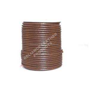 Cordon en cuir brun moyen de 1,5 mm, directement de l'usine, pour la fabrication de bijoux - Product Image 4