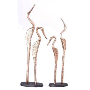 Sculpture Craine en Aluminium moulé, décoration de maison, Statures en métal, décorations de maison, Figurine en laiton, artisanat en métal - Product Image 2