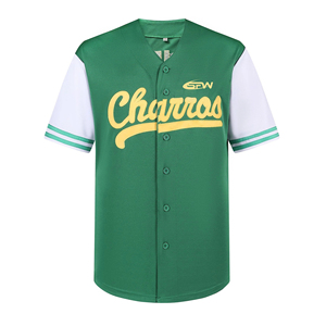 เสื้อเบสบอลสั่งทำขายส่ง แขนสั้น ติดกระดุมด้านหน้า พิมพ์ลายแบบซับลิเมชั่น แห้งเร็ว ผลิตจากโพลีเอสเตอร์ ชุดกีฬาทีม เสื้อเบสบอล - Product Image 1