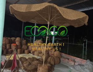 ร่มชายหาดใยมะพร้าวธรรมชาติ ราคาโรงงาน ทำด้วยมือจากใยมะพร้าว จาก Eco2go เวียดนาม - Product Image 6