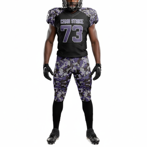 Ensemble d'uniformes de football américain personnalisés, maillot et pantalon camouflage, kit d'équipe pour hommes, vêtements de sport respirants à compression, OEM ODM - Product Image 5