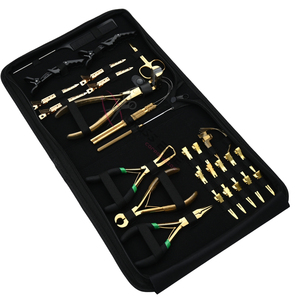 Elite Gold Hair Extension <b>tools</b> Kit with Tape In Plier Micro Bead Remover Crimping <b>Tool</b> Keratin Cutter Hair Loop <b>Hook</b> <b>Tools</b> set - Product Image 1