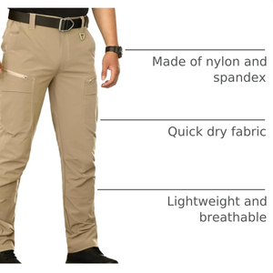 Custom Design Outdoor Hiking Pants And <b>Trousers</b> Lightweight Quick Dry Material With Comfortable Fit For Camping And Hiking - Product Image 5