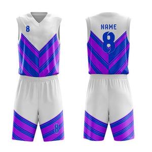 Vêtements de sport personnalisables, uniforme de basket-ball imprimé respirant, dernière tendance, 100% polyester, anti-transpiration, unisexe, vente flash - Product Image 4