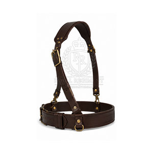 Ceinture Sam Browne personnalisée en cuir formel avec sangle réglable, boucle classique et finition de qualité pour les événements - Product Image 4