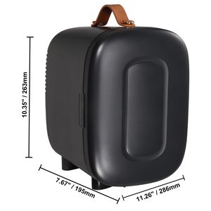 Mini réfrigérateur portable AC/DC de 4 litres pour 6 canettes, silencieux, petit réfrigérateur pour boissons, soins de la peau, cosmétiques, beauté - Product Image 3