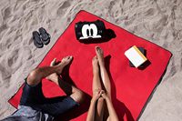 Marque daiso Mickey dessin animé kawaii mignon rouge couverture fourre-tout camping en plein air tapis plage couverture de pique-nique