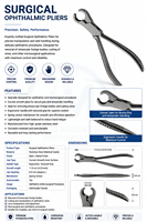 AL MIDA Ophthalmic Pliers Eye Surgery Forceps Stainless Steel Surgical Instruments CE Certified Class II Easy Grip