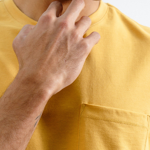 T-shirts pour hommes écologiques, à séchage rapide, de haute qualité, coupe slim, nouvelle mode, décontractés, respirants, 440g, grandes tailles, logo personnalisé - Product Image 4