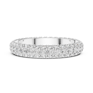 Micro Pave 925 Sterling Silver Moissanite <b>Diamond</b> <b>Ring</b> Wholesale Bridal Jewelry Manufacturer Supplier - Product Image 1