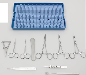 Kit d'instruments chirurgicaux manuels en acier inoxydable de classe I certifiés CE pour implants dentaires de haute qualité - Product Image 5