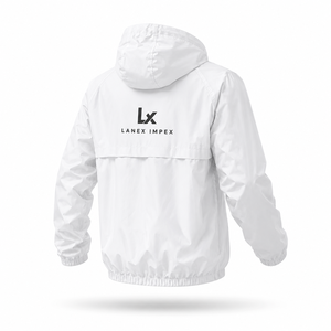 Custom Men’s <b>Lightweight</b> Windbreaker <b>Jacket</b> Waterproof Breathable Hooded Outdoor <b>Running</b> Hiking Sports <b>Jacket</b> OEM ODM Logo Print - Product Image 2