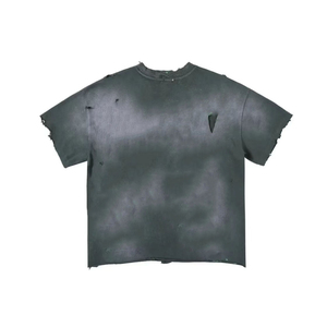 Camiseta personalizada de 300 g/m², 100 % algodón, corte holgado vintage, lavado ácido, desgastada, de manga corta y alta calidad - Product Image 2