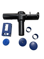 Moule d'injection plastique OEM pour pompe à vélo, valve Presta, couleur/taille personnalisable, pression 30-50 PSI, multi-cavités, canal chaud, pour vélo