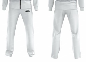 Chaqueta Deportiva con Cordón para Hombre AMI, Blanca y Negra, Transpirable, Ecológica, de Forro Polar y Nailon, para Invierno - Product Image 6