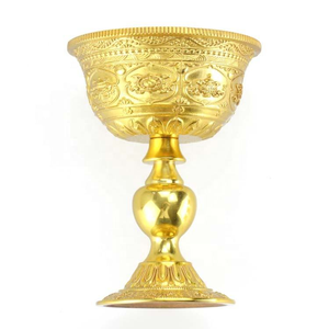 Brass Wine Glass Handcrafted Antique Gold <b>Metal</b> Goblet Traditional Indian <b>Engraved</b> Brass Drinking Cup for Luxury Home Bar Decor - Product Image 3