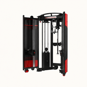 QLI Appareil de musculation pliable multifonction en acier inoxydable avec exercice pour les épaules Rouge Noir Équipement de gym commercial - Product Image 2