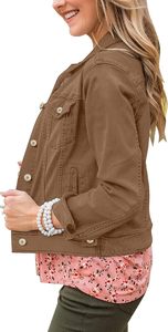 Women's <b>Cropped</b> <b>Denim</b> <b>Jacket</b> Vintage Blue Button Closure Casual Street Style OEM Custom Fashion Outerwear Premium Quality Fit - Product Image 6