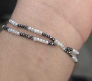 ลูกปัดมอยส์ซาไนต์สีขาวขนาด 2.50 มม. และสีดำขนาด 2 มม. คุณภาพ AAA สำหรับทำเครื่องประดับ - Product Image 6