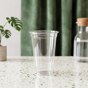 Premium Disposable PP <b>Cups</b> 16/20/24oz Single Wall 95mm Lid Transparent <b>Cup</b> Beverages Juice Smoothie Boba - Product Image 1