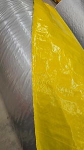 Bâche imperméable jaune robuste pour usage extérieur, style uni, tissu tissé - Product Image 1
