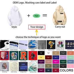 เสื้อฮู้ดดี้สีเบจแบบยูนิเซ็กซ์ ทรงปกติ ผ้าฝ้ายเฟรนช์เทอร์รี่ สวมใส่สบาย มีกระเป๋า เหมาะสำหรับใส่ในฤดูใบไม้ร่วง - Product Image 6