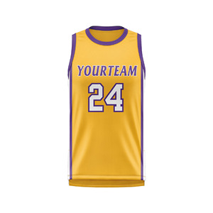 ชุดเสื้อบาสเก็ตบอลแบบเย็บตะเข็บพิมพ์โลโก้ตามสั่งระบายเหงื่อแบบไร้รอยต่อระบายอากาศได้ดี - Product Image 3