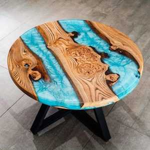 Custom Luxury Solid Wood River <b>Table</b> with <b>Epoxy</b> <b>Resin</b> Live Edge Handmade Coffee <b>Table</b> for Modern Home Furniture Wholesale - Product Image 2