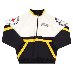 <b>Men</b> Custom <b>Pullover</b> Puffer <b>Jacket</b> Hooded Winter Windbreaker Half Zip Sports <b>Jacket</b> - Product Image 5